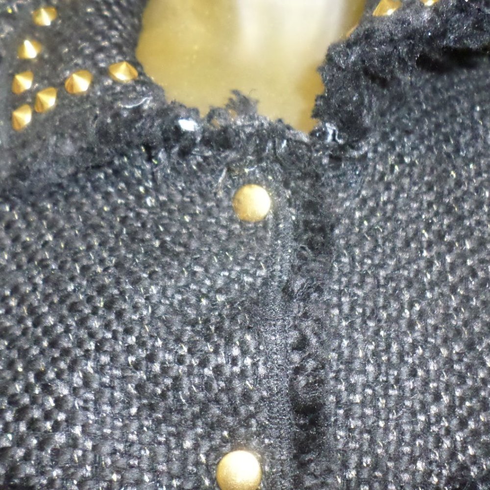 Pink Envelope Tweed black blazer